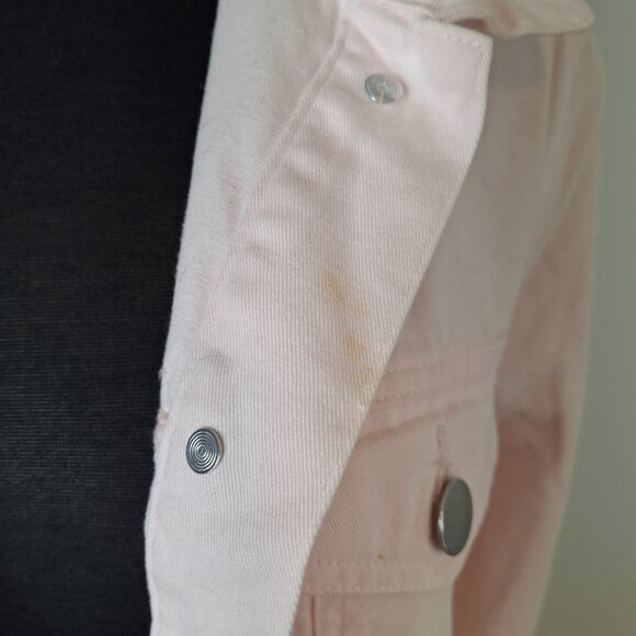 Womens Forever 21 Oversized Utility Jacket Sz XL Ballerina Pink Casual Classic - Picture 9 of 11